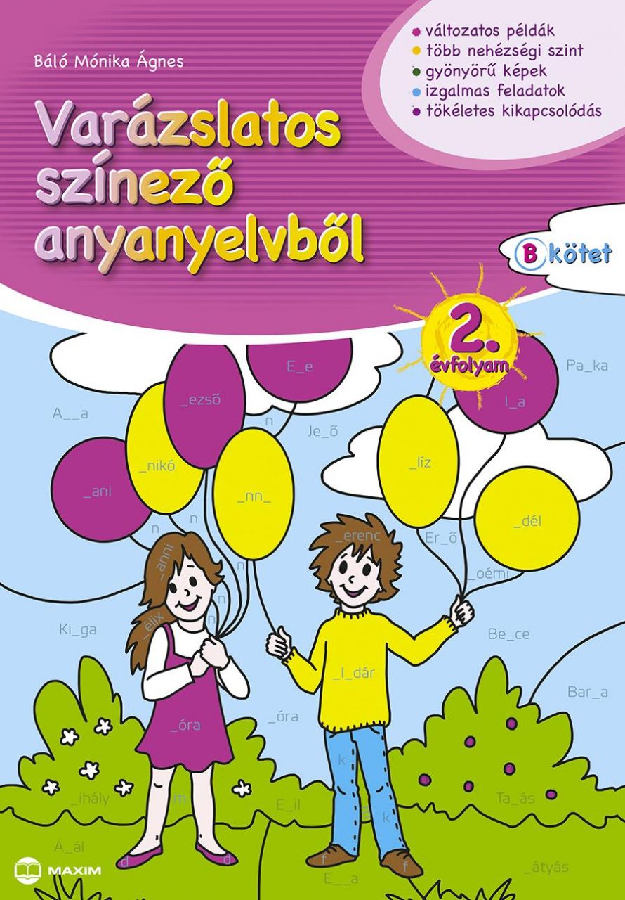 Varázslatos színező anyanyelvből 2. évfolyam - b kötet