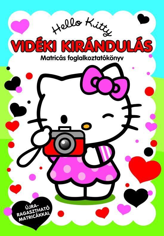 Hello kitty - vidéki kirándulás - matricás foglalkoztatókönyv