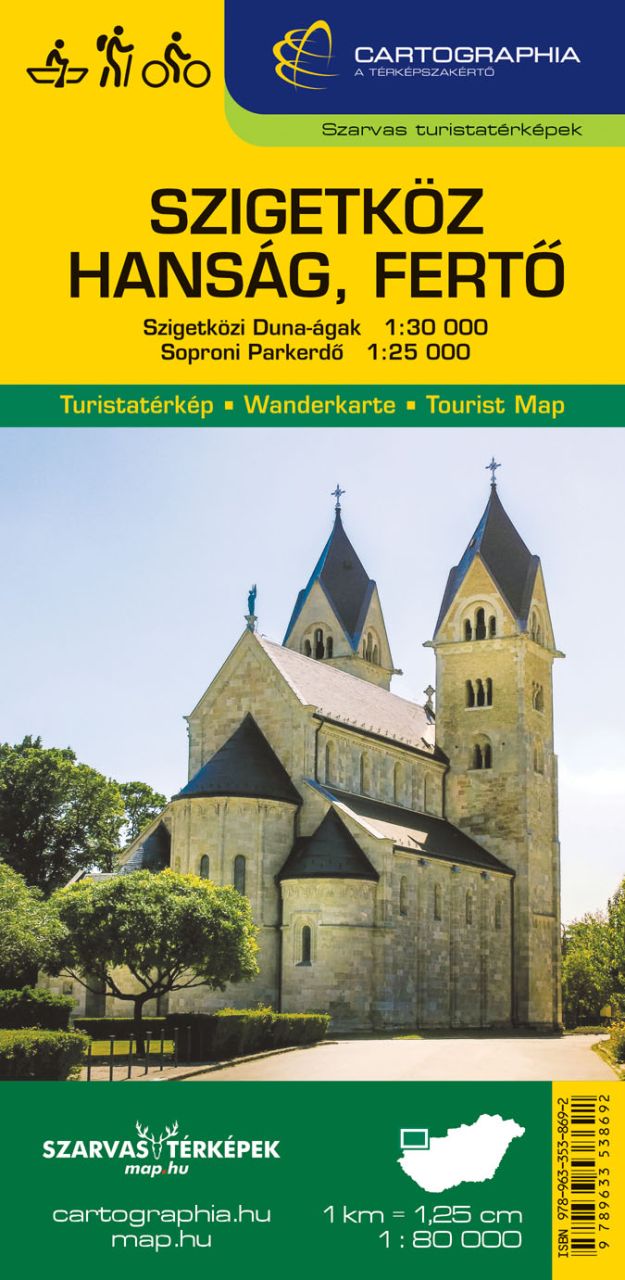 Szigetköz, hanság, fertő - turistatérkép