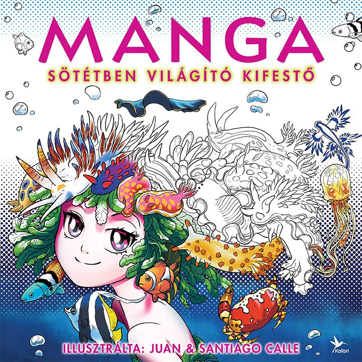 Manga - sötétben világító kifestő