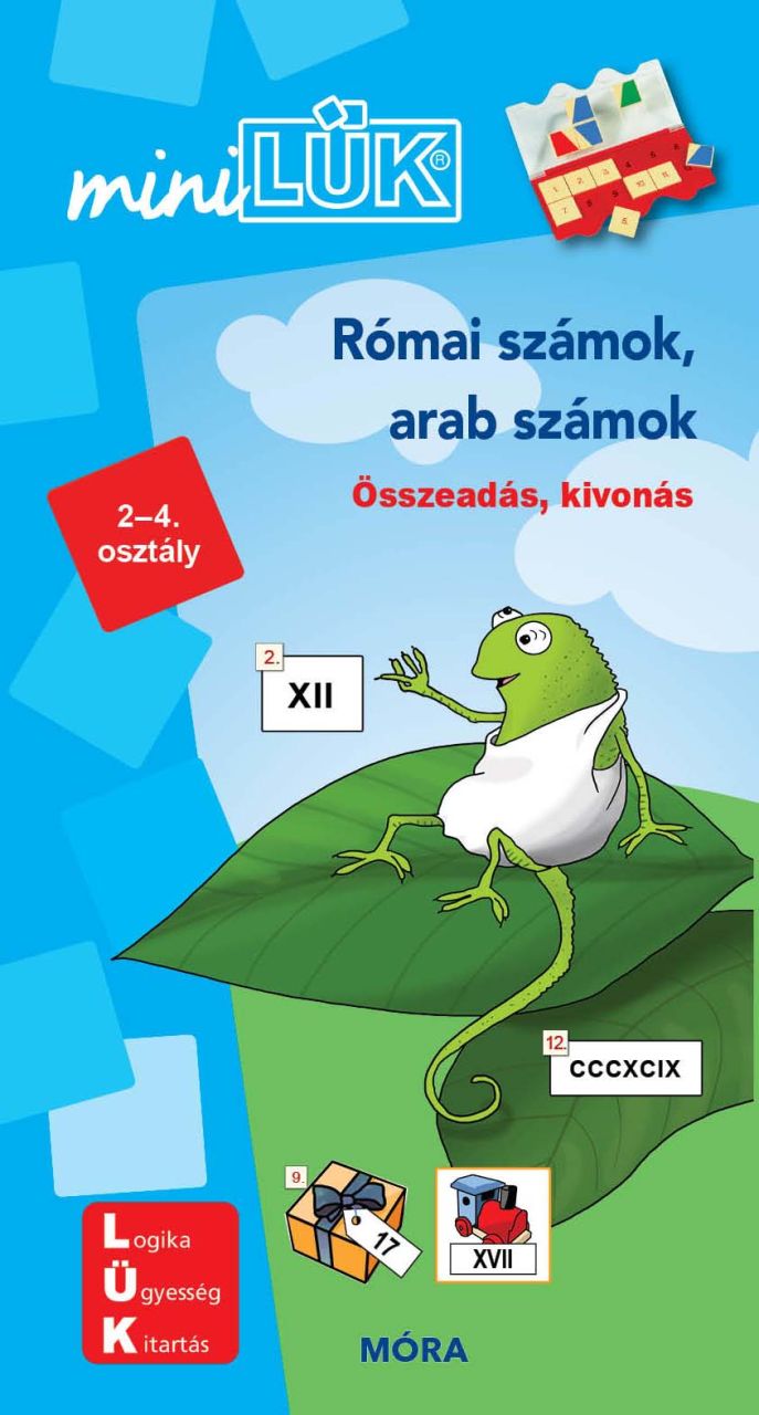 Római számok, arab számok - összeadás, kivonás  minilük 2-4. osztály ldi 808