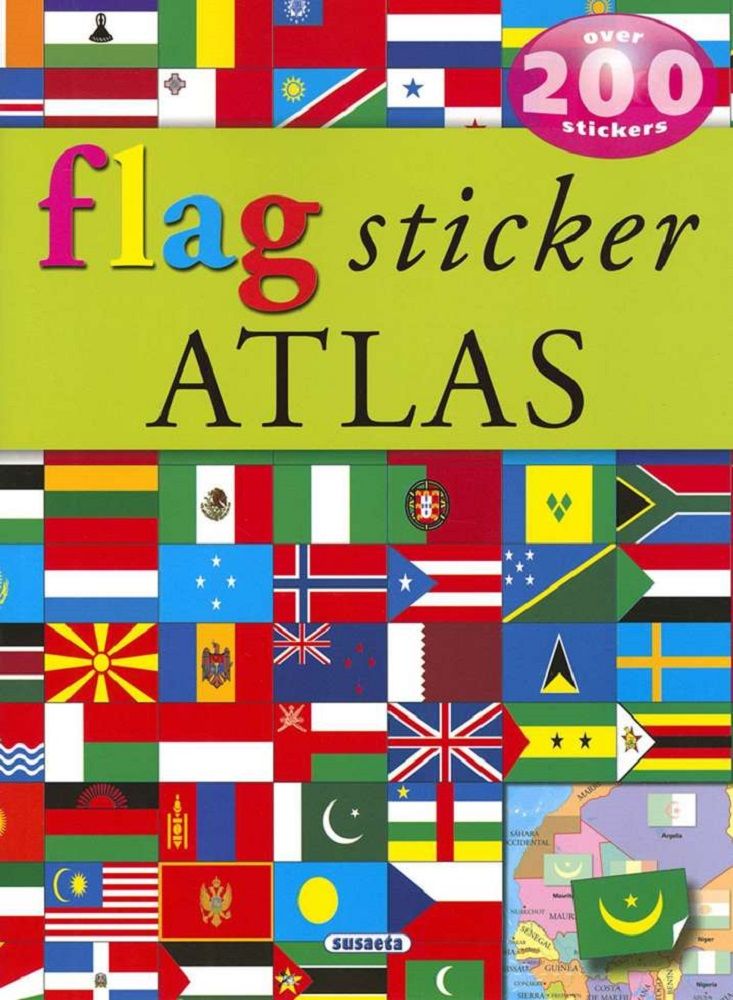 Flag sticker atlas (angol)