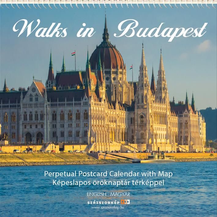 Walks in budapest - képeslapos öröknaptár térképpel