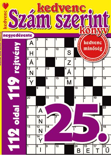 Kedvenc szám szerint könyv 25.