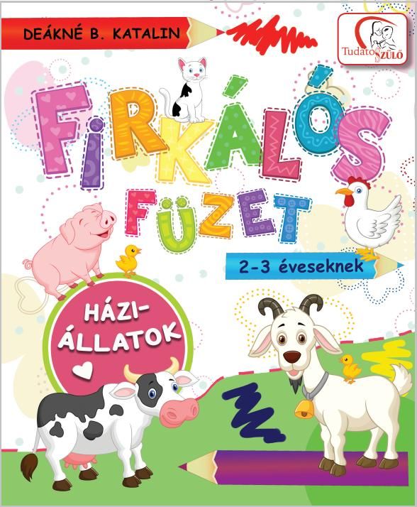 Firkálós füzet - háziállatok (kecskés)