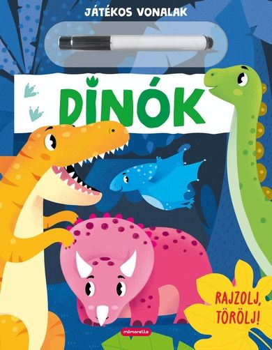 Dinók - játékos vonalak rajzolj, törölj!