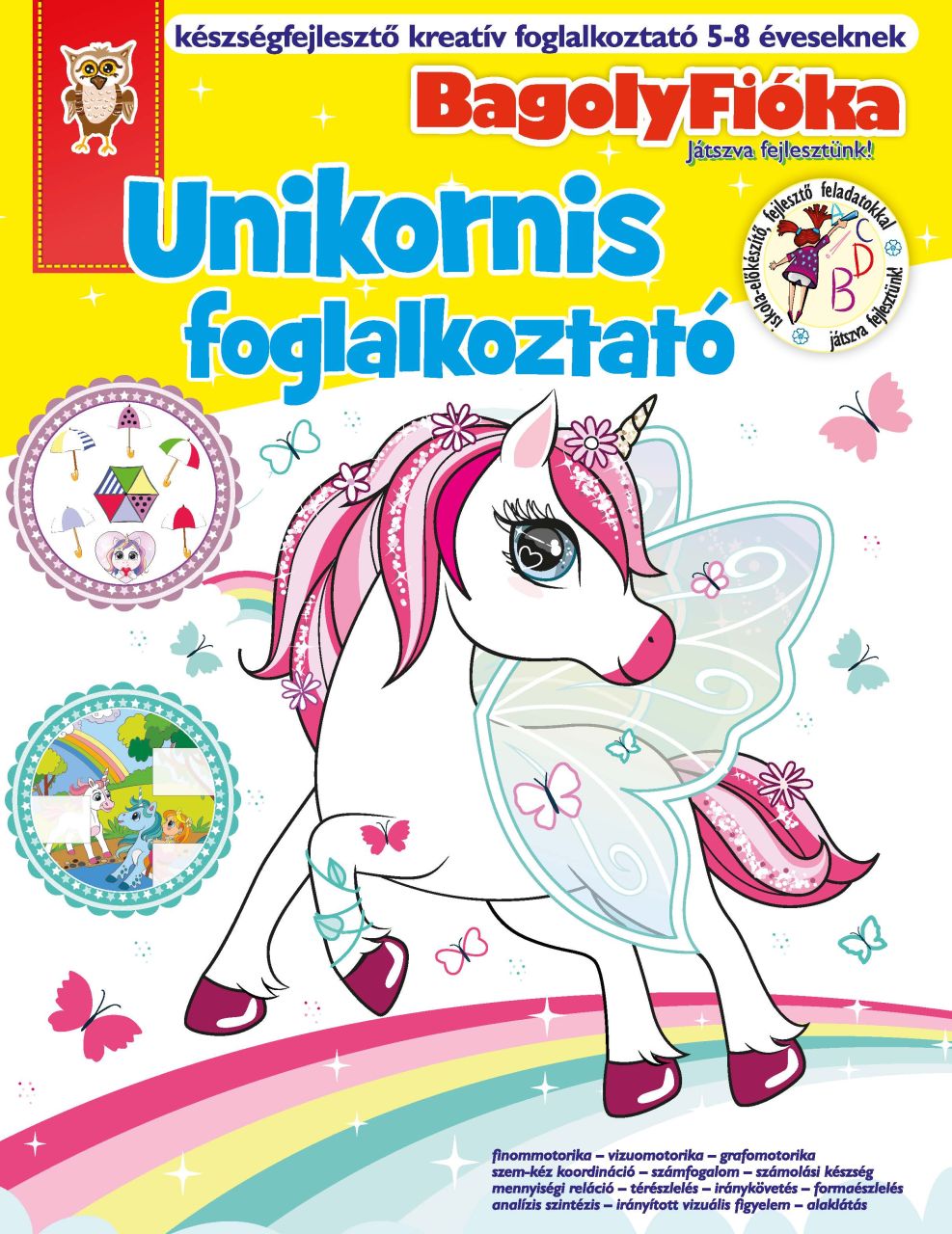 Bagolyfióka - unikornis foglalkoztató