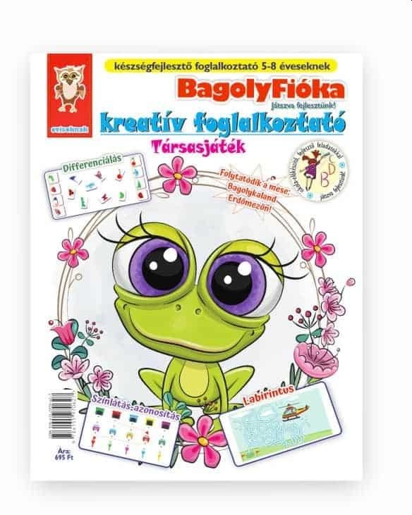 Bagolyfióka-társasjáték kreatív foglalkoztató füzet