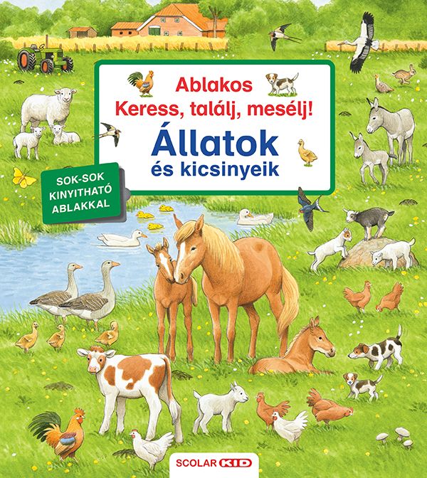 Ablakos keress, találj, mesélj! - állatok és kicsinyeik