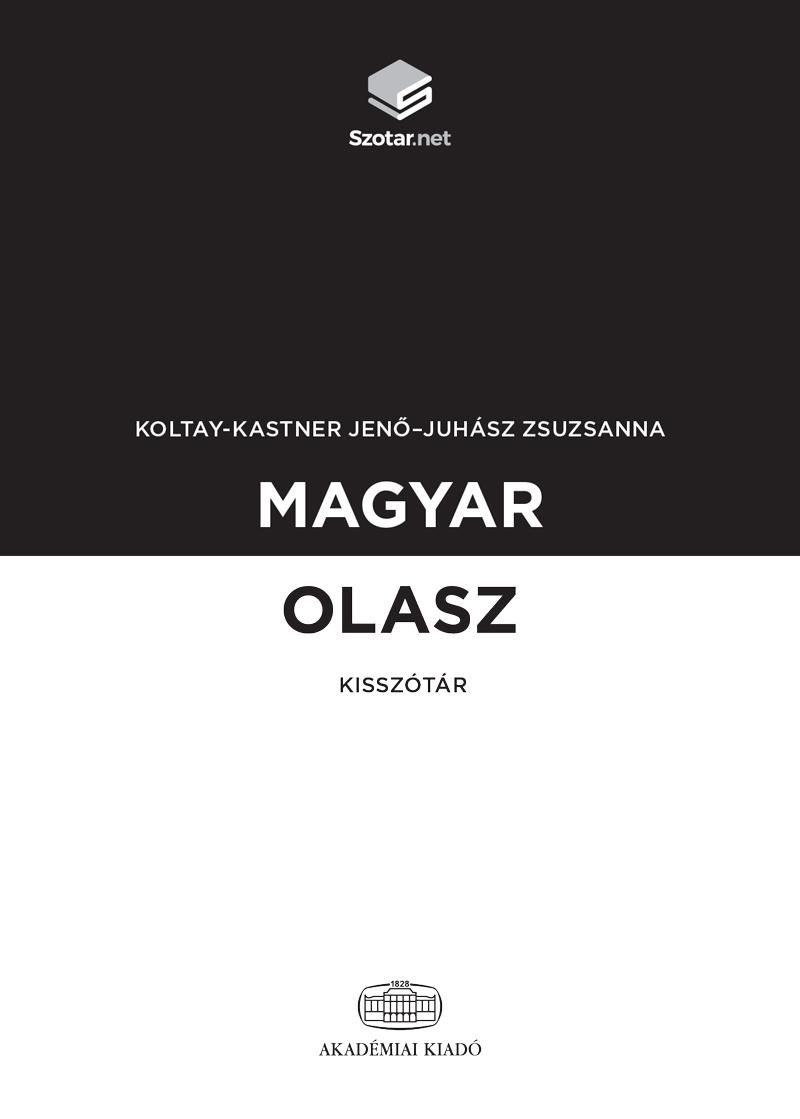 Magyar-olasz kisszótár + online szótárcsomag