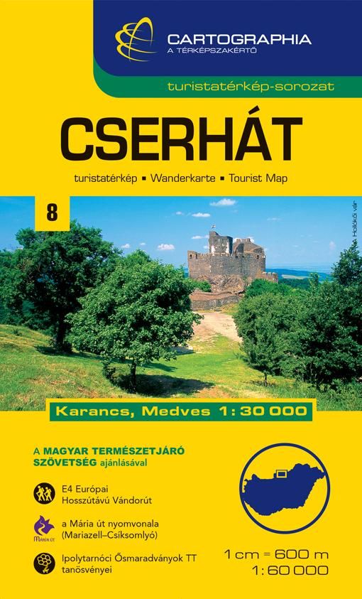 Cserhát turistatérkép 1:60000 (új)