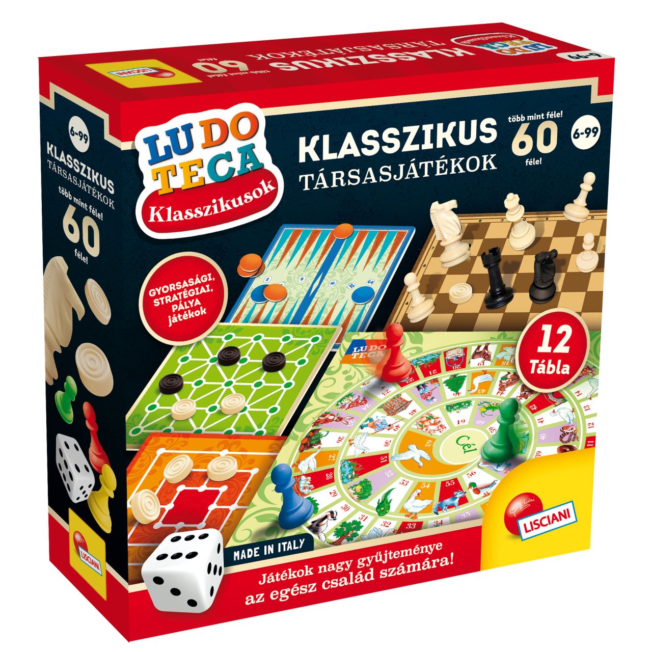 Ludoteca klasszikus játékok több, mint 60 féle