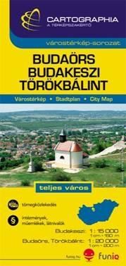 Budaörs, budakeszi, törökbálint várostérkép cart. "sc"