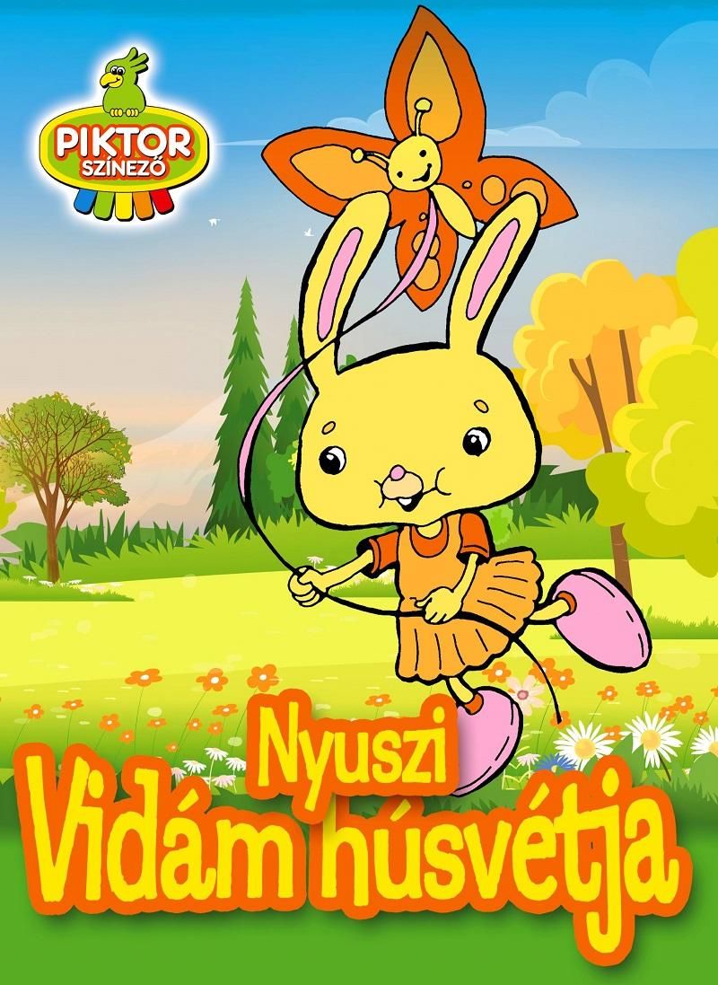 Nyuszi vidám húsvétja - piktor színező