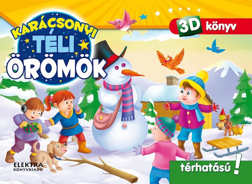 Karácsonyi téli örömök - 3d könyv (pop-up)