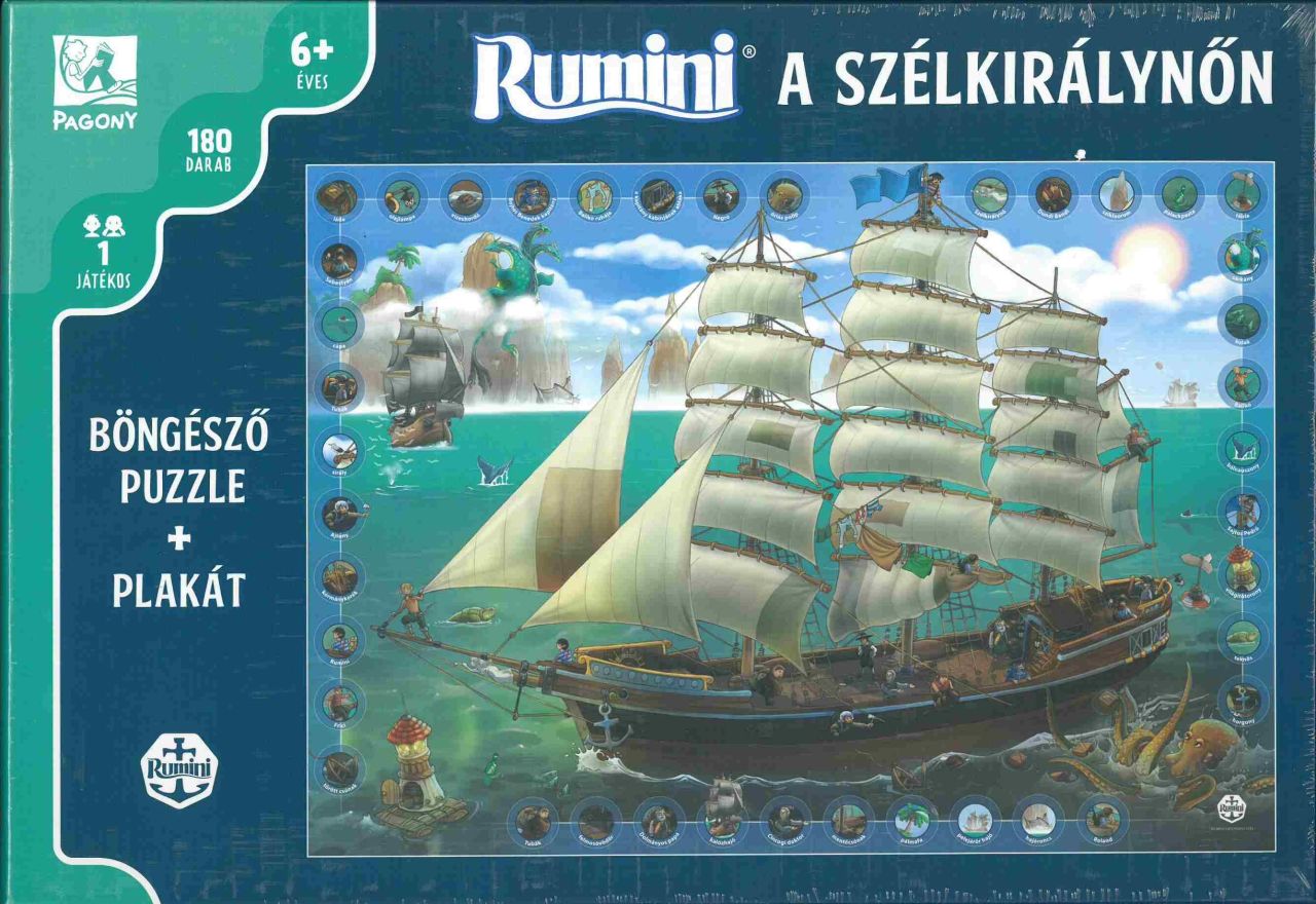 Rumini a szélkirálynőn - böngésző puzzle + plakát