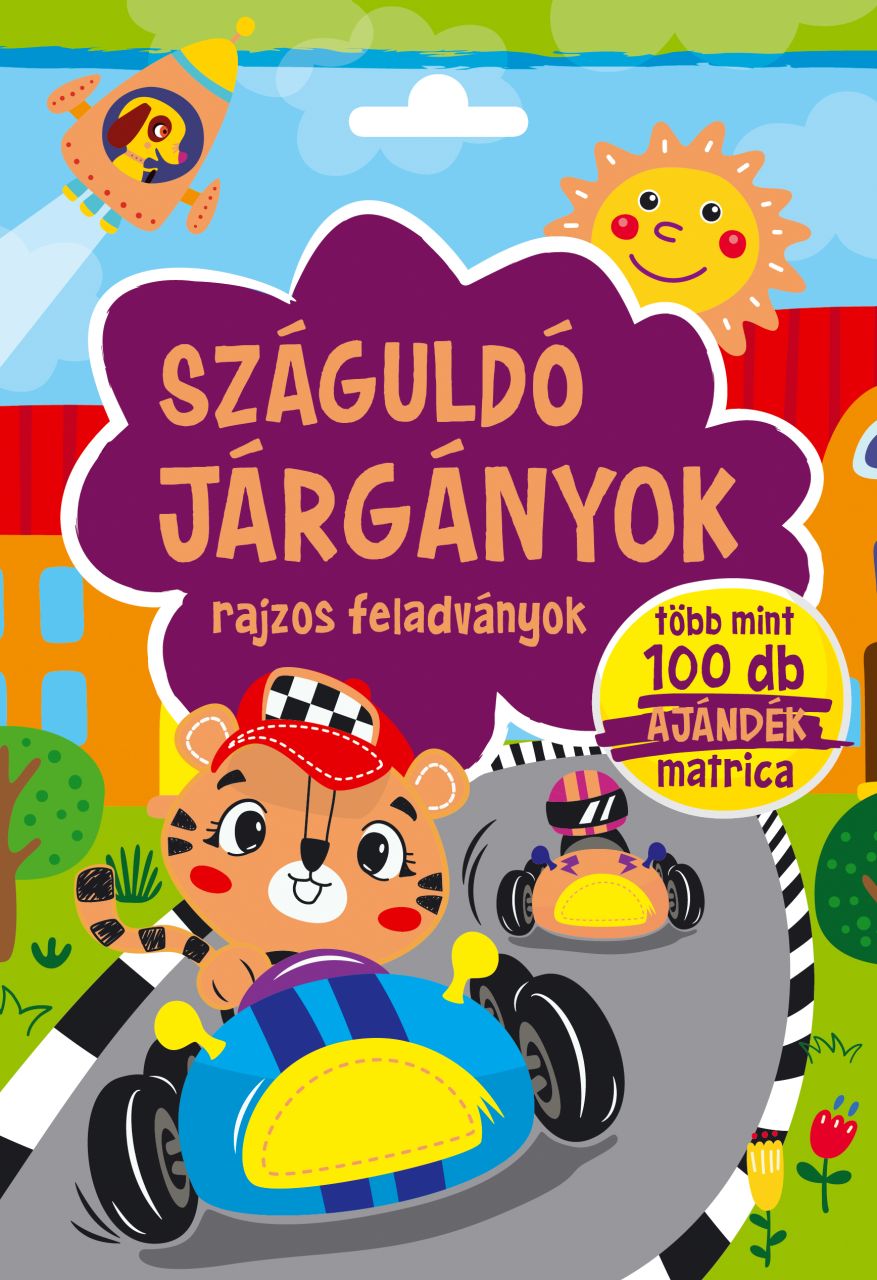 Száguldó járgányok - rajzos feladványok