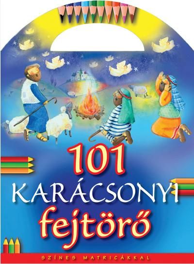 101 karácsonyi fejtörő színes matricákkal