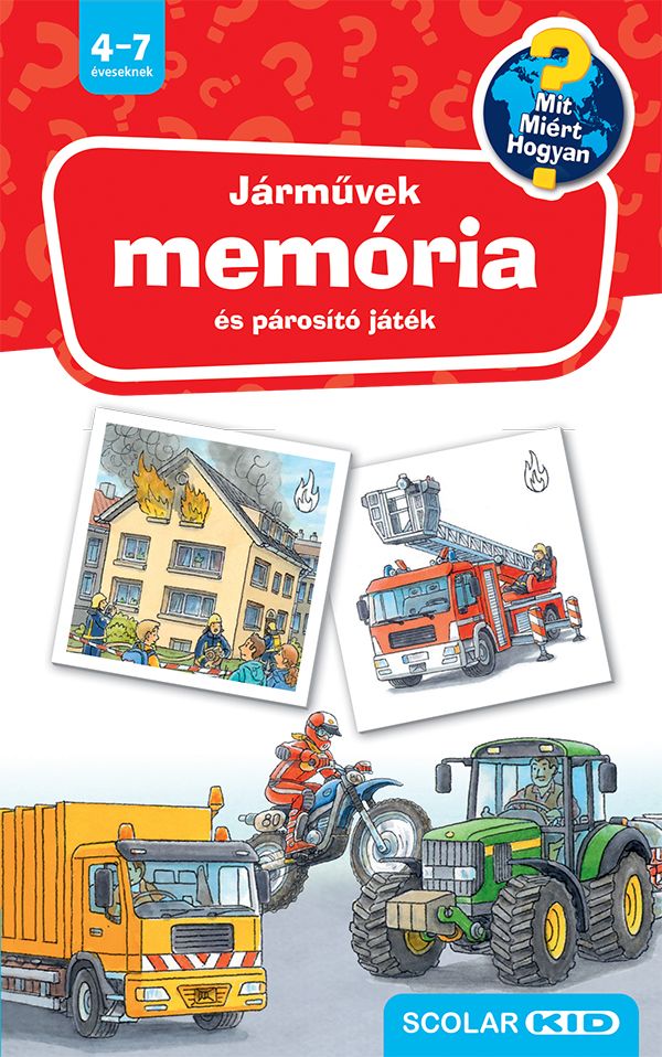 Járművek - memória és párosító játék