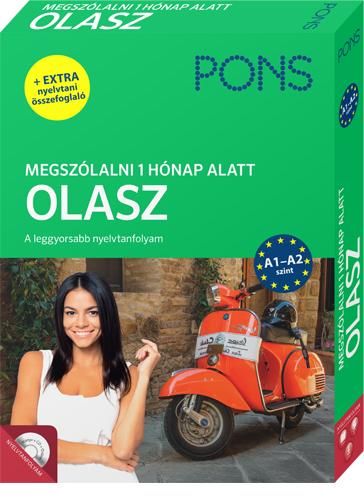 Pons megszólalni 1 hónap alatt - olasz (könyv + cd) új