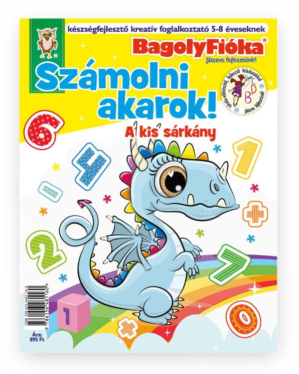 Bagolyfióka - számolni akarok! a kis sárkány kreatív foglalkoztató füzet