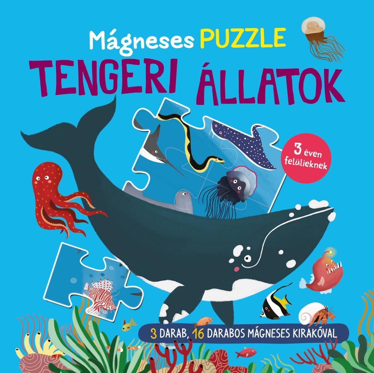 Mágneses puzzle - tengeri állatok