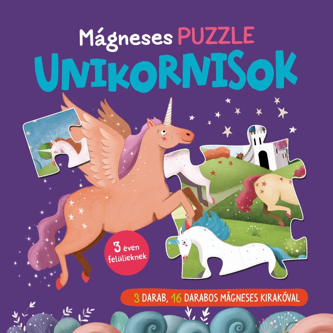 Mágneses puzzle - unikornisok