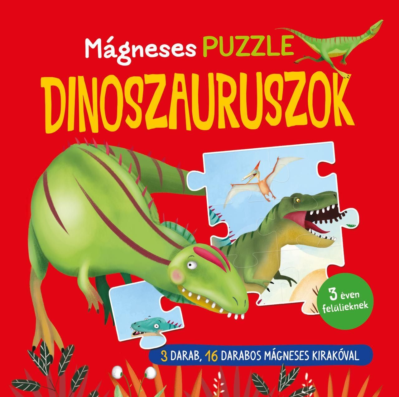 Mágneses puzzle - dinoszauruszok