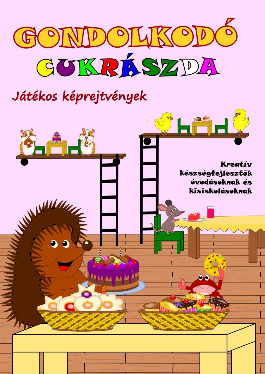 Gondolkodó - cukrászda - játékos képrejtvények