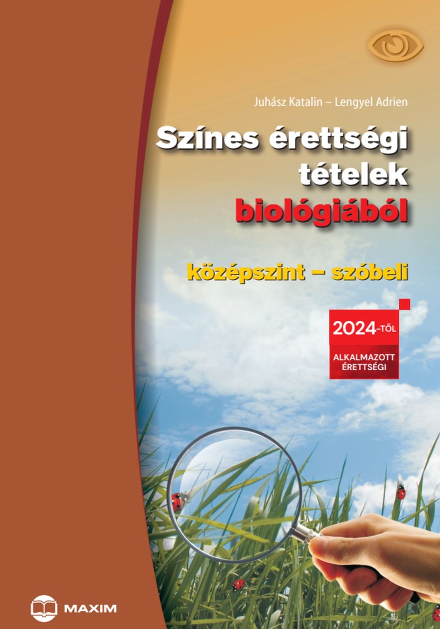 Színes érettségi tételek biológiából (középszint  szóbeli)  2024-től érvényes