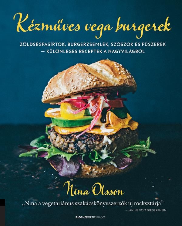 Kézműves vega burgerek zöldségfasírtok, burgerzsemlék, szószok és fűszerek -külö