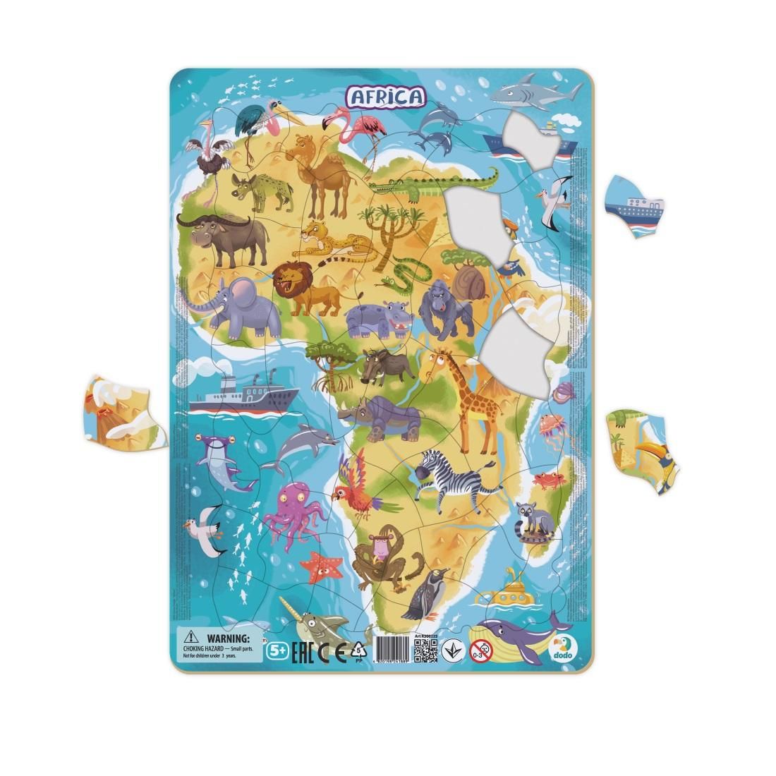 Dodo keretes puzzle afrika 53 db 5+