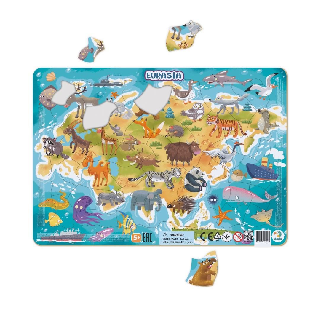 Dodo keretes puzzle eurázsia 53 db 5+