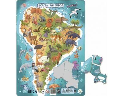 Dodo keretes puzzle dél amerika 53 db 5+