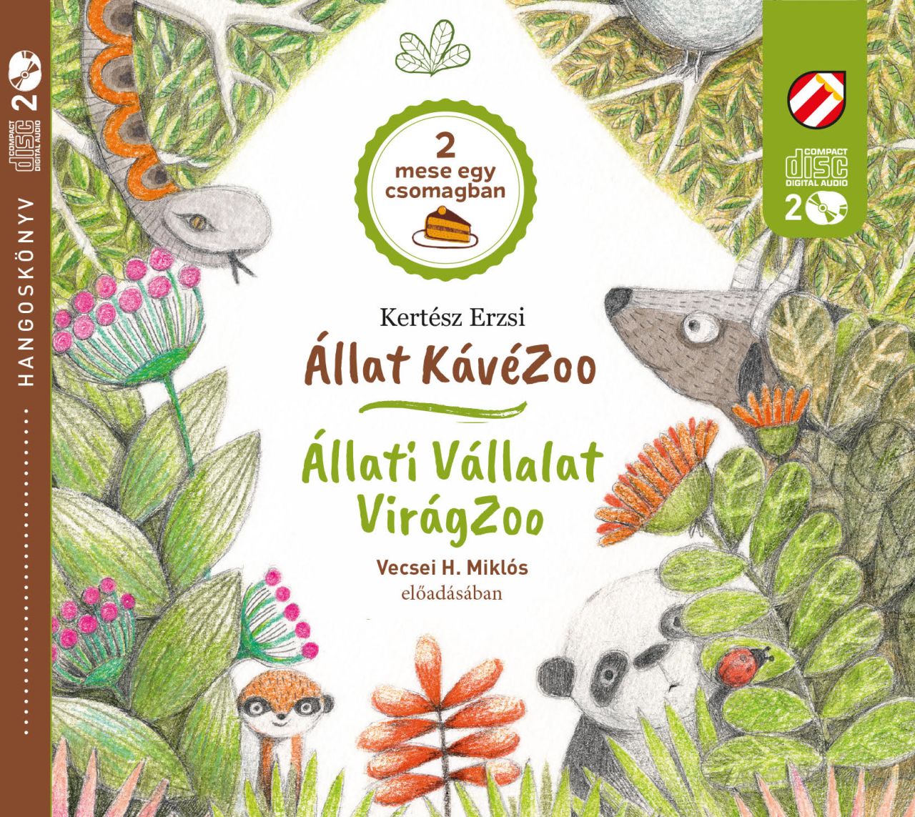 Állat kávézoo - állati vállalat - virágzoo - hangoskönyv