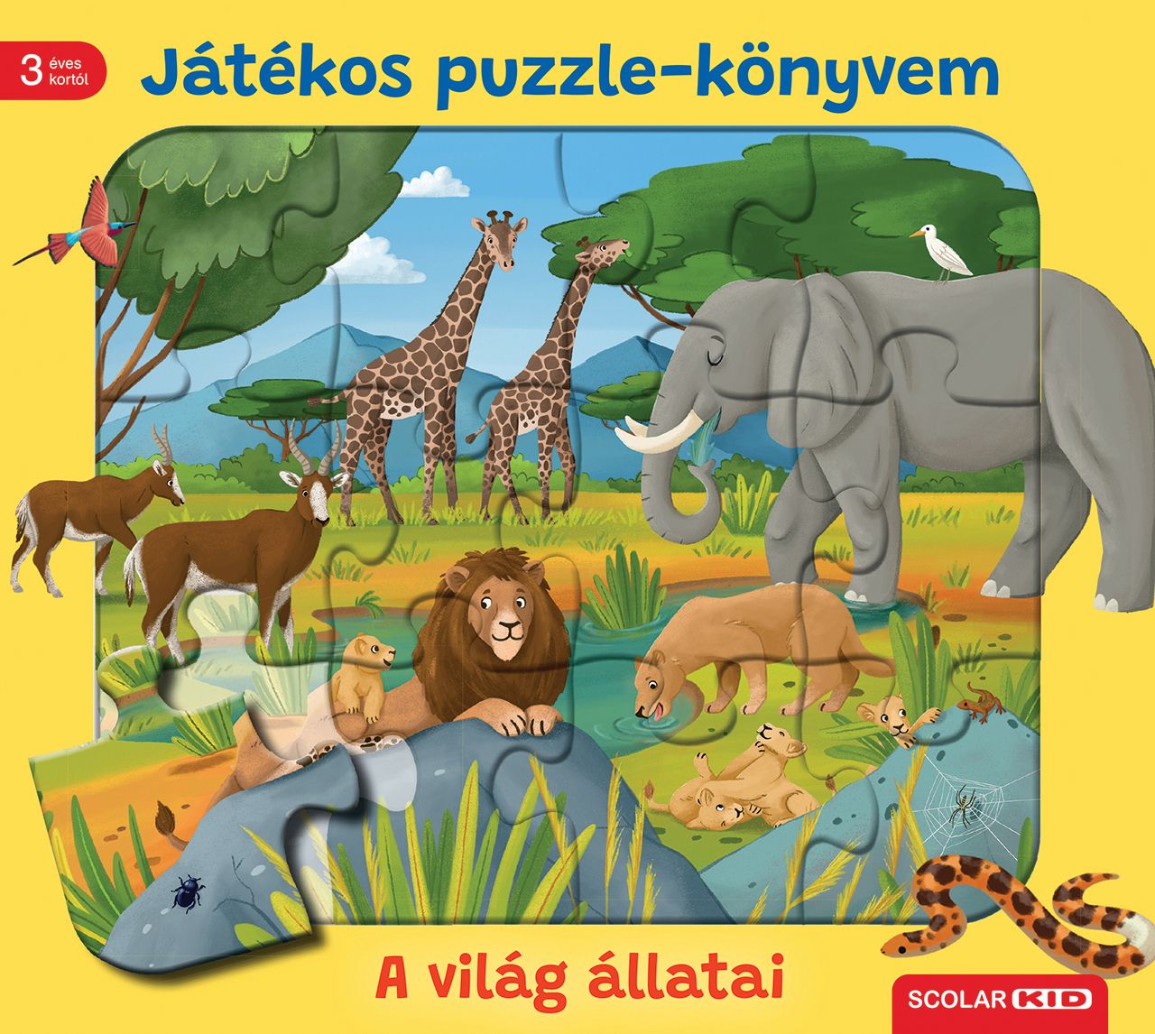 Játékos puzzle-könyvem - a világ állatai