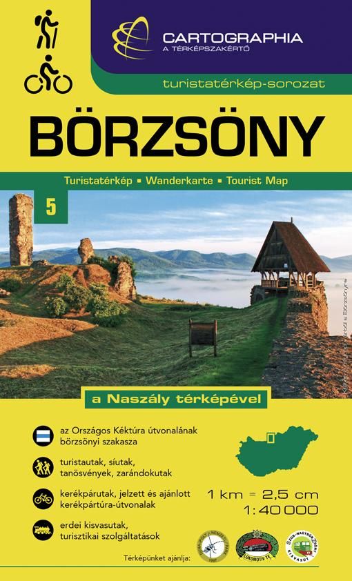 Börzsöny turistatérkép - cart. -"sc" 1:40 000 (új!)