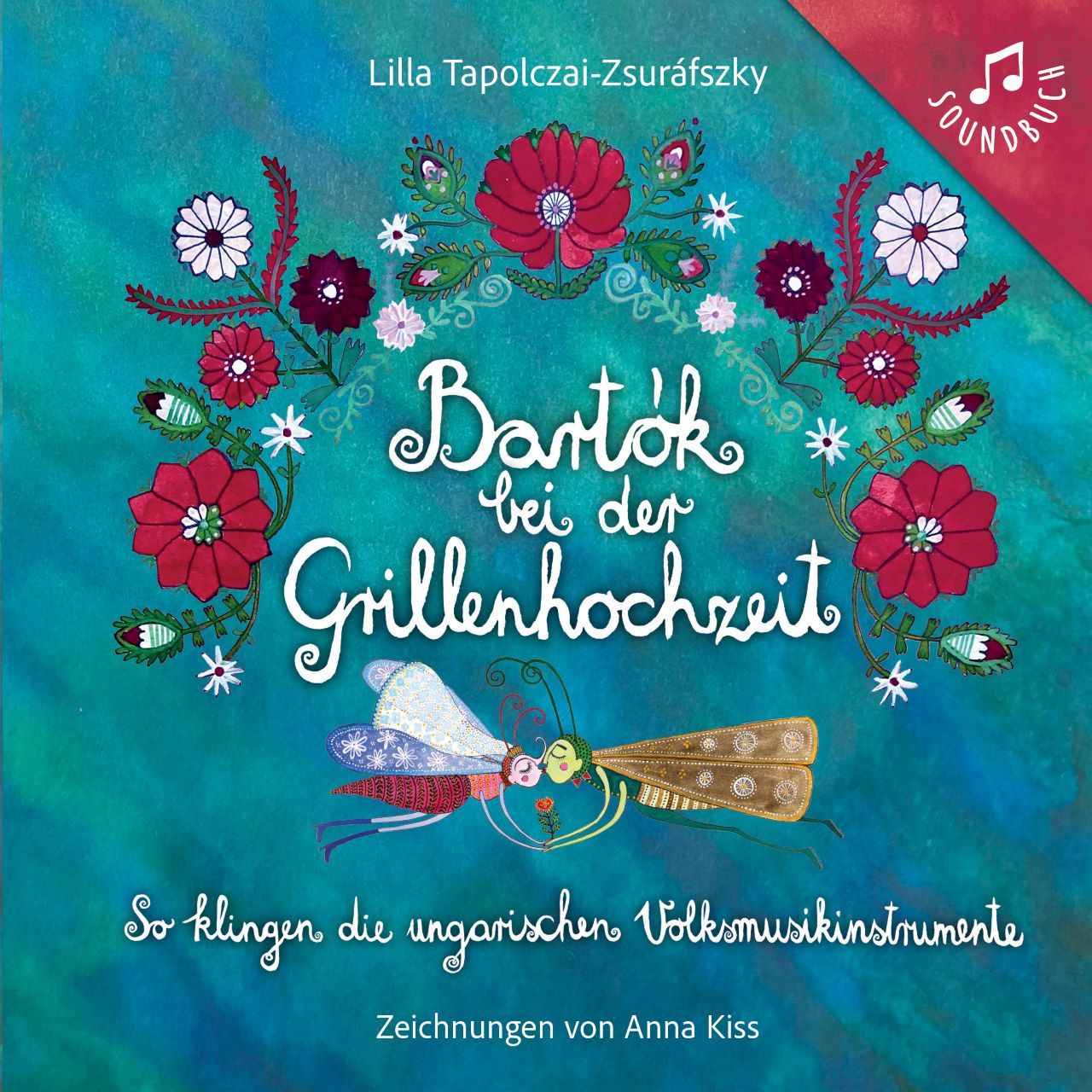 Bartók bei der grillenhochzeit - zenélő könyv (német)