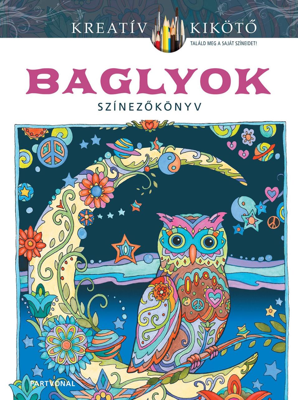 Baglyok - színezőkönyv