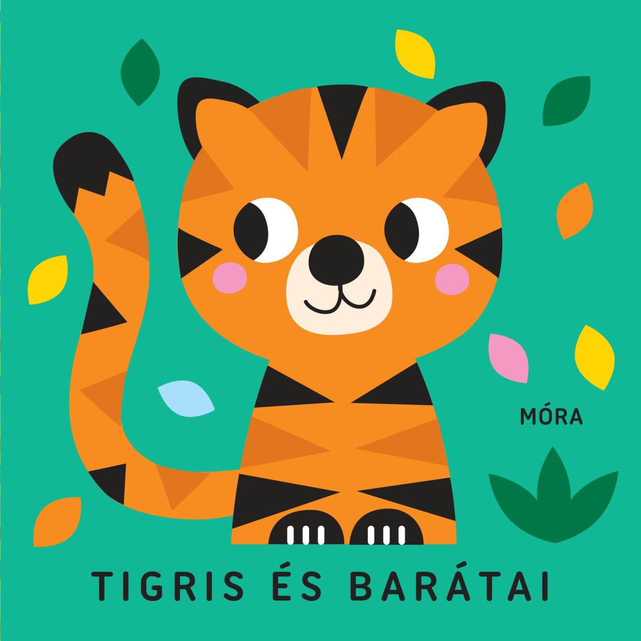 Tigris és barátai - zörgő textilkönyv rágókával